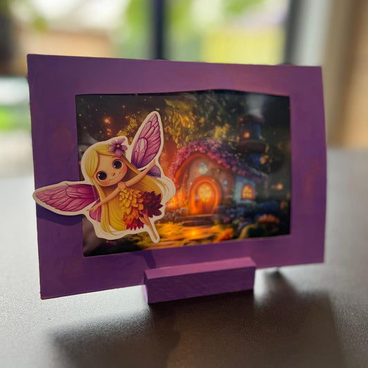 Kinderfeest knutselpakket Twinkelraam met lampje