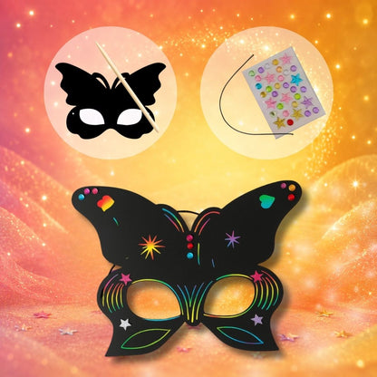 Vlindermasker, magisch knutselpakket met persoonlijke brief