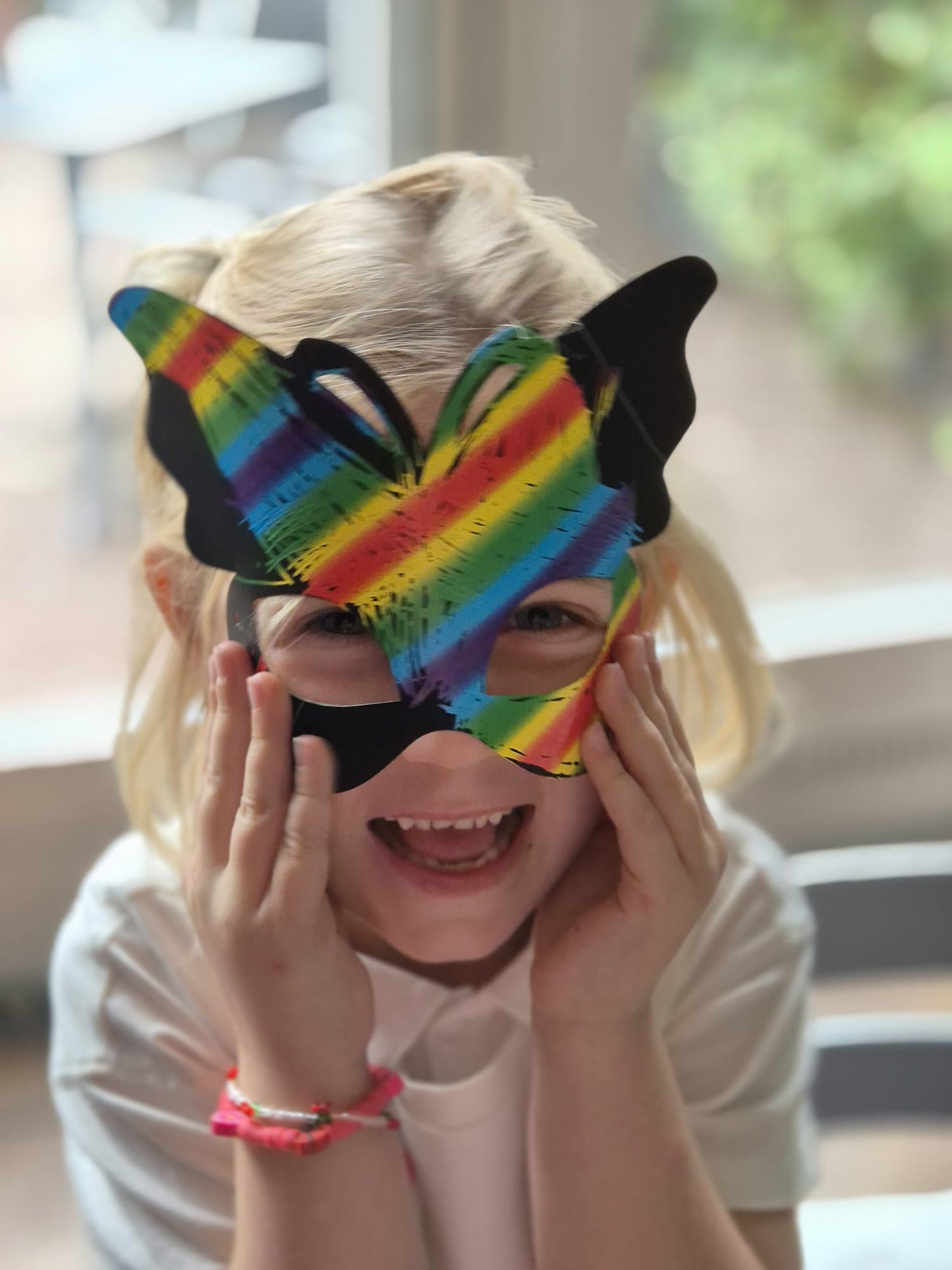 Vlindermasker - knutselpakket kinderfeest